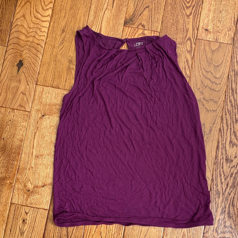 LOFT Women's Rich Purple Tank Top